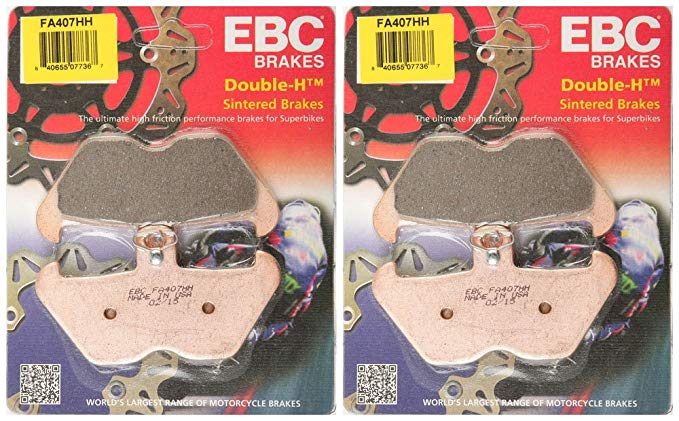 EBC Brakes Double-H Sintered Superbike Brake Pads Front - FA407HH EBC Brakes Double-H Sintered Superbike Brake Pads Front - FA407HH
